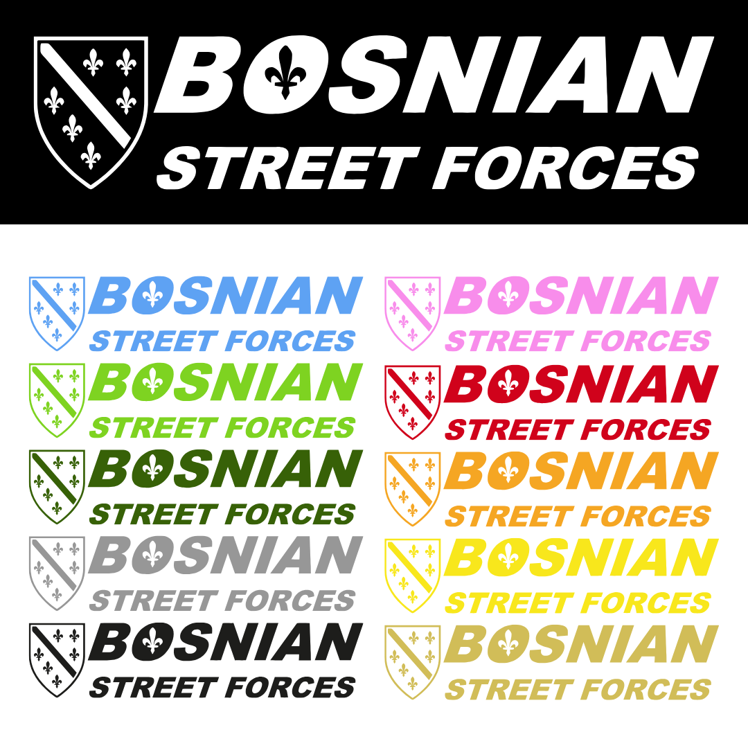 Bosnian Street Forces Sticker (Farbig)