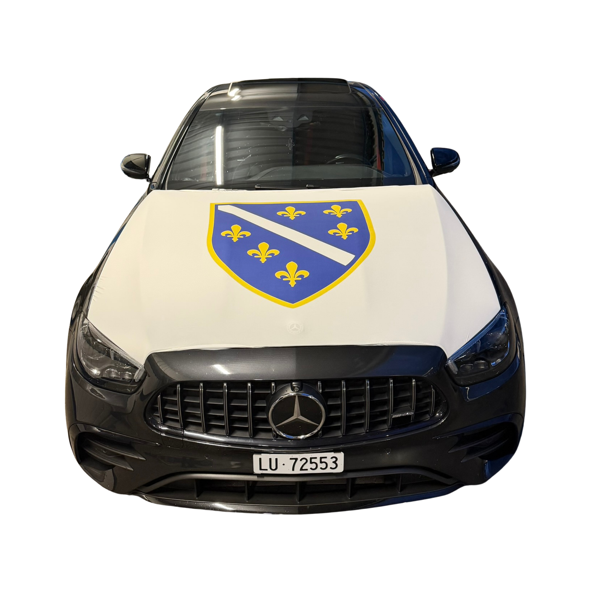 Motorhaubenflagge Bosnien 1992