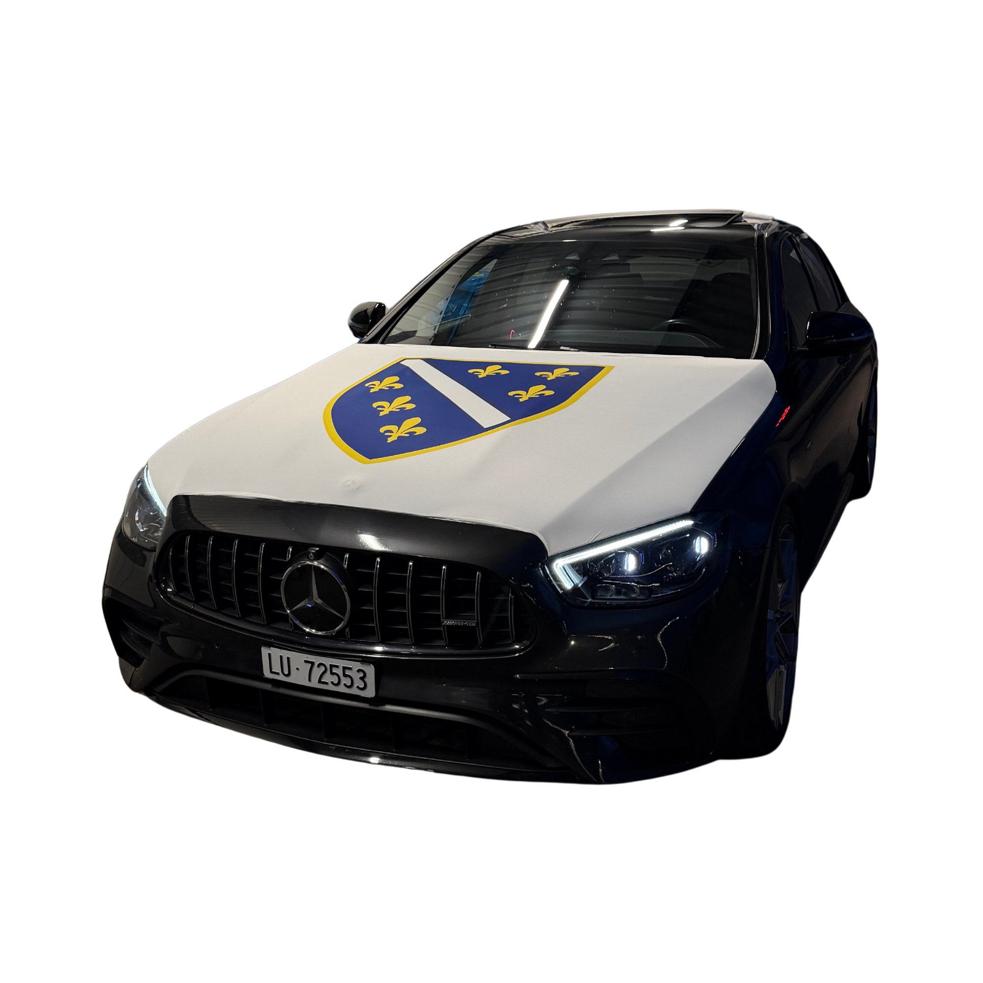 Motorhaubenflagge Bosnien 1992